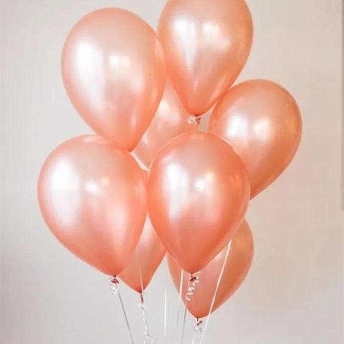 10Pieces Rose Gold Plain Balloons