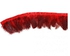 Magideal 2 Yard Dyed Chicken Feather Fringe Trim DIY Crafts Sewing Supply Red