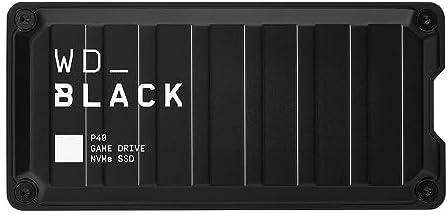 SanDisk WD_BLACK 1TB P40 Game Drive SSD,USB C - 3.2 Gen 2,200MB/s read,1,950MB/s write,supports Playstation 5, 4 Pro,Xbox One,Xbox series,Windows,MacOS-WDBAWY0010BBK-WESN