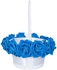 Fashion White And Blue Royal rose Wedding Flower Girl Basket