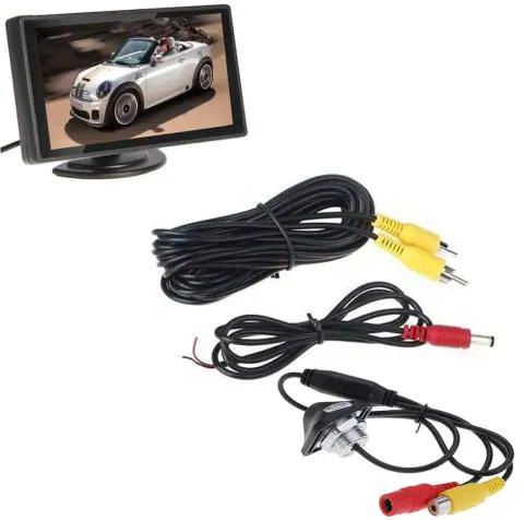 170 Degree Wide Viewing Angles Car Backup Snap-in Camera with 4.3 inch TFT LCD Car Monitor