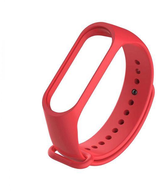 Sports Silicone Wrist Strap For Xiaomi Mi Band 3 / 4 -Red