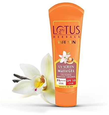 Lotus Herbals Safe Sun Uv Screen Matte Gel SPF 50 50g