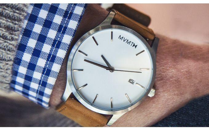 Mvmt 1100 Leather Watch - Brown