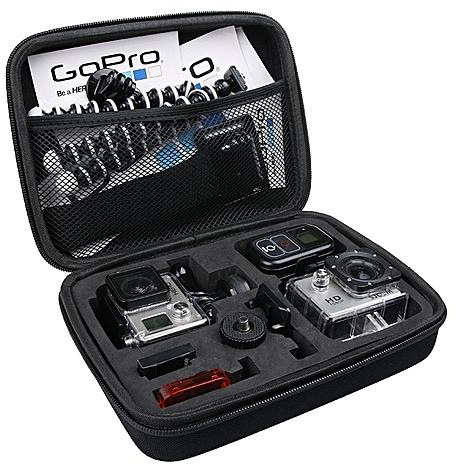 Sunsky Shockproof Portable Storage Bag For GoPro HERO5 Session/ HERO Session/ HERO4 Session, GoPro HERO6/ 5/ 4/ 3+/ 3/ 2/ 1 (Black)