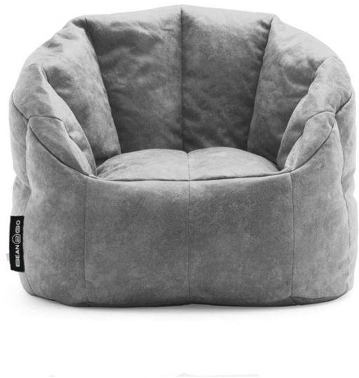 Bean2GO Luxury Fabric Beanbag Chair By Bean2go - Grey