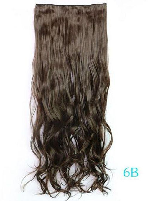5018-8 Fluffy Long Curly Hair Extension - Brown