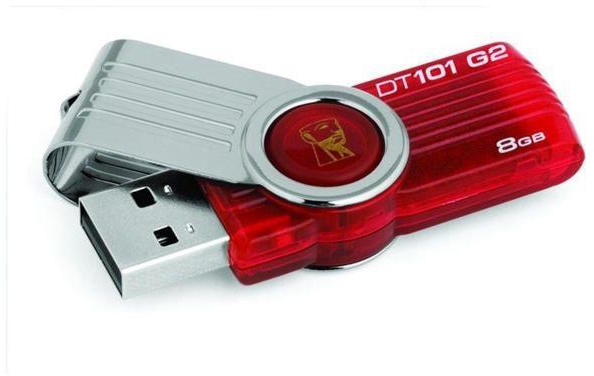 Kingston 8GB DataTraveler 101 (G2) USB Flash Drive