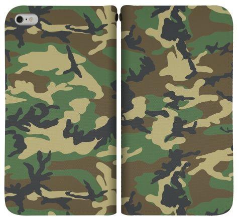 Stylizedd  Apple iPhone 6 Plus Premium Flip case cover - Jungle Camo  I6P-F-78