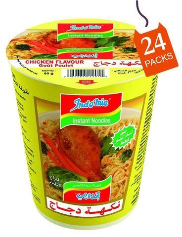 Indomie Chicken Noodles Cup – 60g - Pack of 24