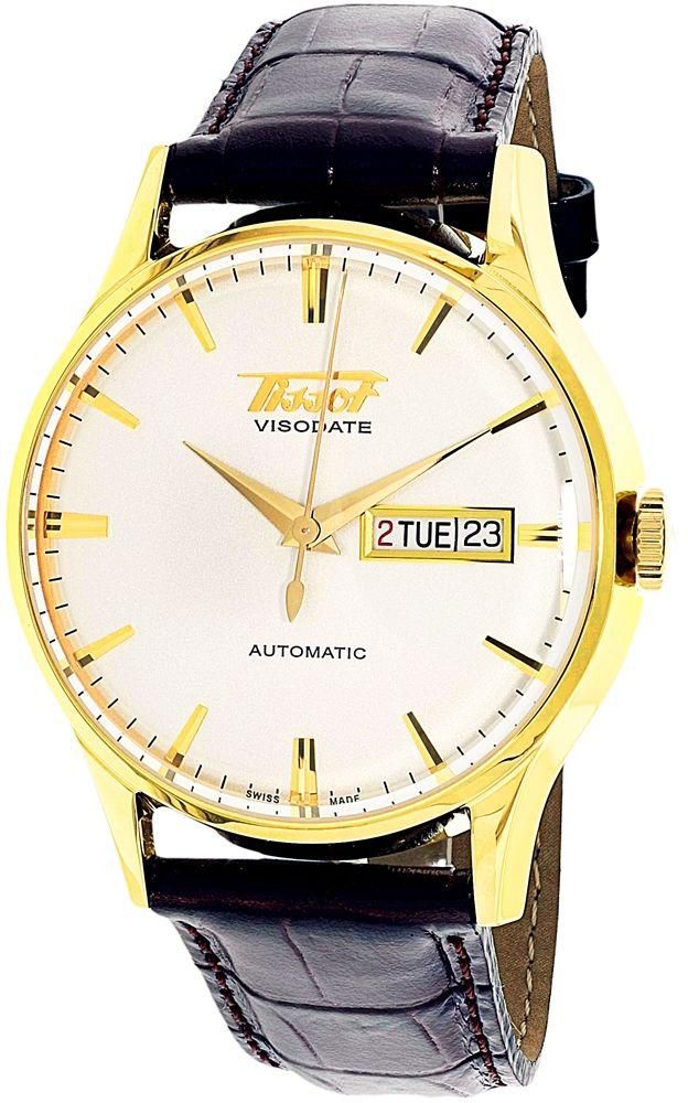 Tissot Men's White Dial Leather Band Watch - T019.430.36.031.01
