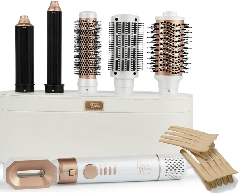 Beauty Works AERIS Multi-Styler and Exclusive Gold Sectioning Clips Bundle