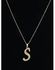 Letter S Pendant, Earrings And Necklace