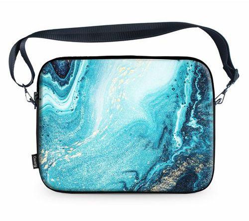 Blue And Gold Marble 14- Inch Laptop Sleeve