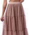 Andora Taupe Ankle-length Flowy Skirt