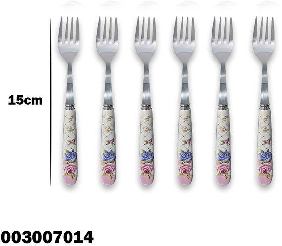 Six-piece Set Of Small Forks Porcelain
