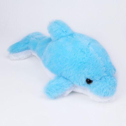 Generic Stuffed Lovely Dolphin Plush Doll Toy With Light Birthday Christmas Present - Ice Blue