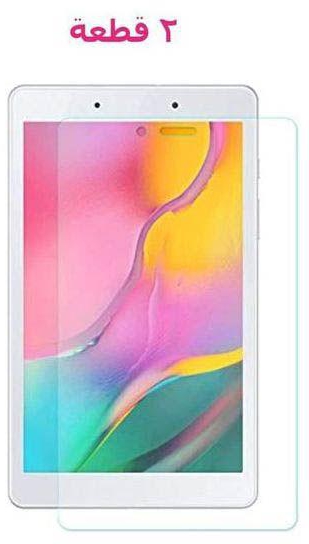 ( Samsung Galaxy Tab A 8.0 2019 ) واقي شاشة زجاج مقوى عالي الدقة لموبايل تاب ايه 8.0 2019 - 0 - شفاف