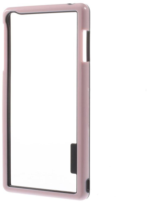 PC & TPU Hybrid Bumper Case for Sony Xperia Z3 D6653 D6603 – Pink