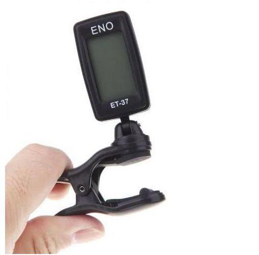 Eno ET-37 Clipon Chromatic Tuner For Guitar Violin Ukulele & Wind Instruments With LCD Display