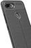 جراب لهاتف Xiaomi Mi 8 Lite ,- غطاء مقاوم للصدمات بنمط جلدي متين رفيع للغاية مصقول - غطاء واقٍ مضاد للخدش - أسود