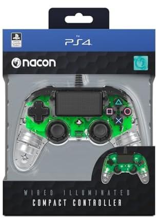 Nacon Wired Illuminated Compact Controller - Color Green