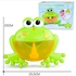 Generic Baby Bath Toy Bubble Machine Big Frog Automatic Bubble Maker Blower Music Toys For Kids