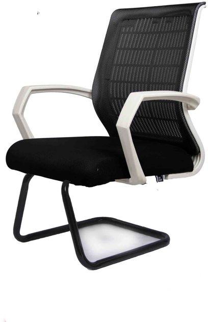 El Helow Style Office Waiting Chair- White&black
