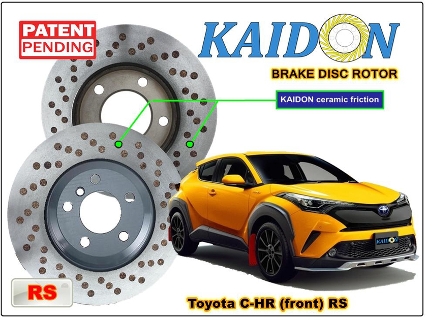 Kaidon-Brake Toyota CHR Disc Brake Rotor (Front) Type "RS" Spec