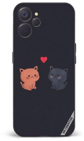 Protective Case Cover For Realme 10 5G Cats Design Multicolour