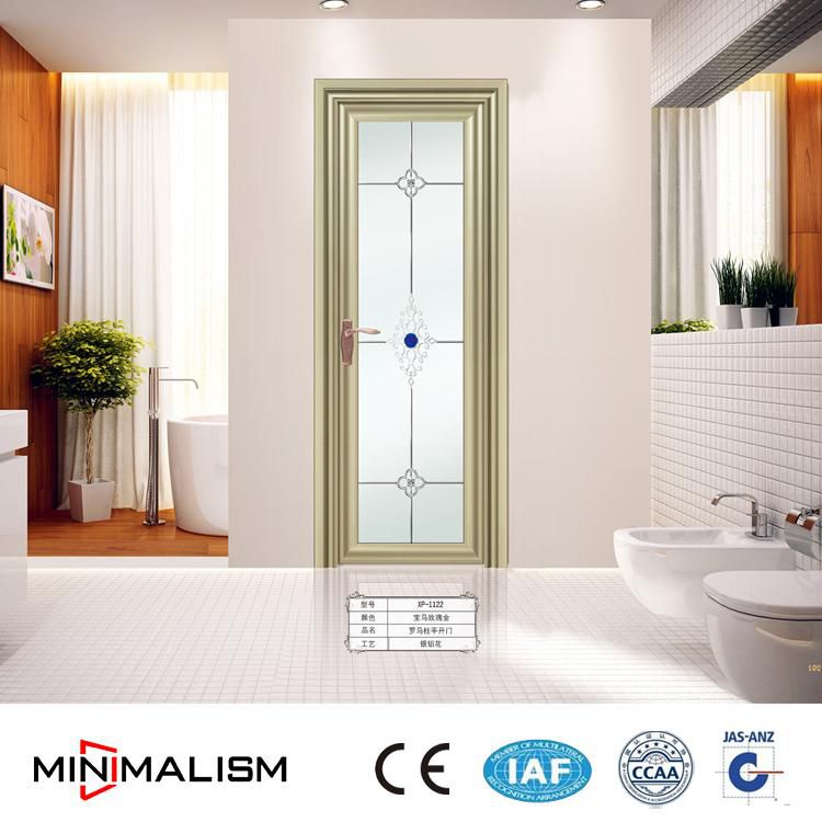 MINIMALISM High Class Aluminum Glass Door Toilet Doors