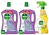 Dettol Lavender Antibacterial Power Floor Cleaner with 3 times Powerful Cleaning (Kills 99.9% of Germs), 1.8L, Twin Pack + All Purpose Cleaner Lemon 500 ml