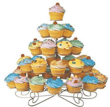 Stainless Steel Cupcake Stand, Silver