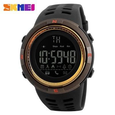 Bluetooth Smart Watch 1250 Pedometer Reminder Waterproof Sports Gold Color