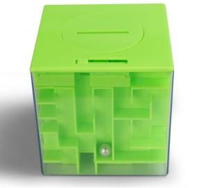 3D maze storage tank puzzle toy - Neon Green