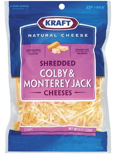 Kraft Shredded Colby & Monterey Jack Cheese - 226 g