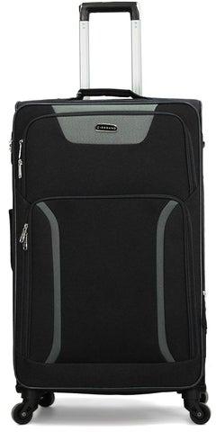 Leightweight Softside Luggage Checked in Trolley Bag 28 inch-25/01SM/28-BLACK