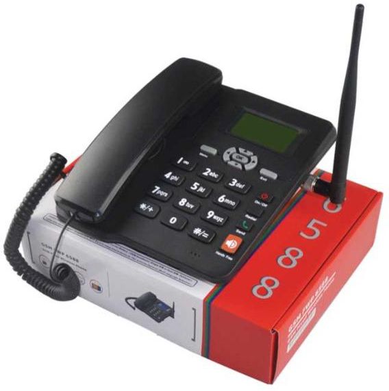 ETS 6588 GSM Fixed Wireless Phone with Dual SIM Card Slots.