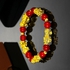 Feng Shui Black Obsidian Wealth Bracelet - Red/Gold