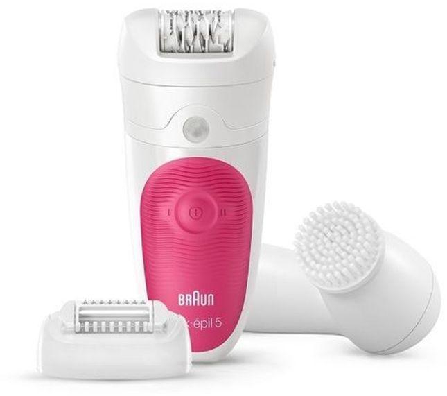 Braun Silk-épil 5 5-537 – Wet&Dry Cordless Epilator With 3 Extras Including A Facial Cleansing Brush