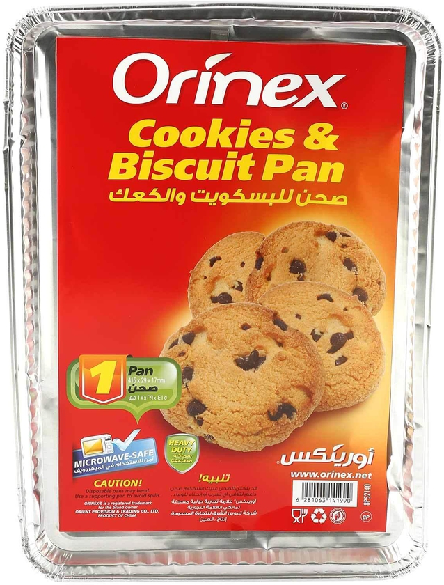 Orinex cookies &amp; biscuits pan 17 x 29 x 415mm (1x pan)