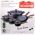 Marble Coated Cookware Set - 10 Pcs