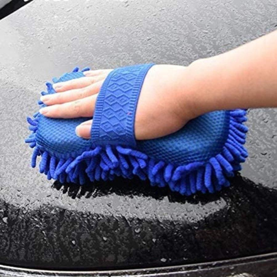 Car Wash Glove Car Hand Soft Towel Microfiber - Multi Colors