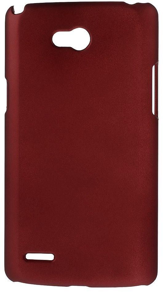 Ozone Red Rubberized Hard Case Shell for LG L80 Dual SIM D370