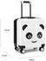 Uujuly Cute Panda Design 4 Wheel Luggage Trolly Luggage Case Travel Bussiness Suitacase Bag (45*40*23CM)
