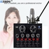 V8 Audio External USB Headset Microphone K Song Live Broadcast Sound Card For Mobile Phone Computer PC