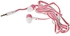 Generic FG-EA03MP In-ear Type Stereo Headphone Noodle-line 3.5mm Super Bass Earphone - Pink