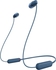 Sony سماعات رأس بلوتوث لاسلكية من سوني WI-C100 مع ميكروفون مدمج - blue