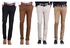 Fashion Khaki Trouser Pants 4pack - Off-white, Black ,Brown ,Beige - Straight Slim Fit