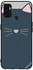 Protective Case Cover For Oppo A11s Cat Leather Pattern